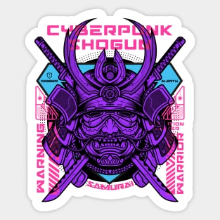 Cyberpunk shogun Sticker